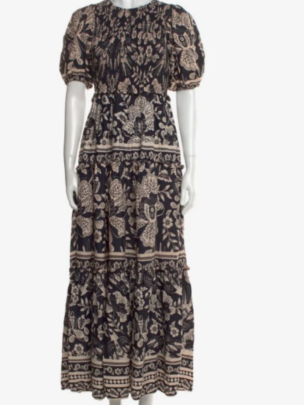 Farm Rio Graphic Floral Maxi Dress | XS